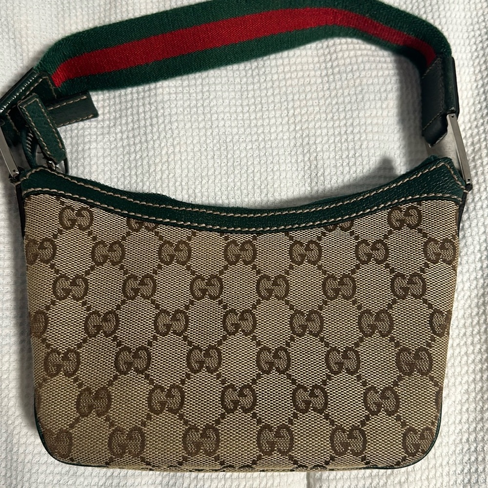 GUCCI Vintage GG Canvas Mini Bag Handbag Purse 100% Authentic - Picture 4 of 14